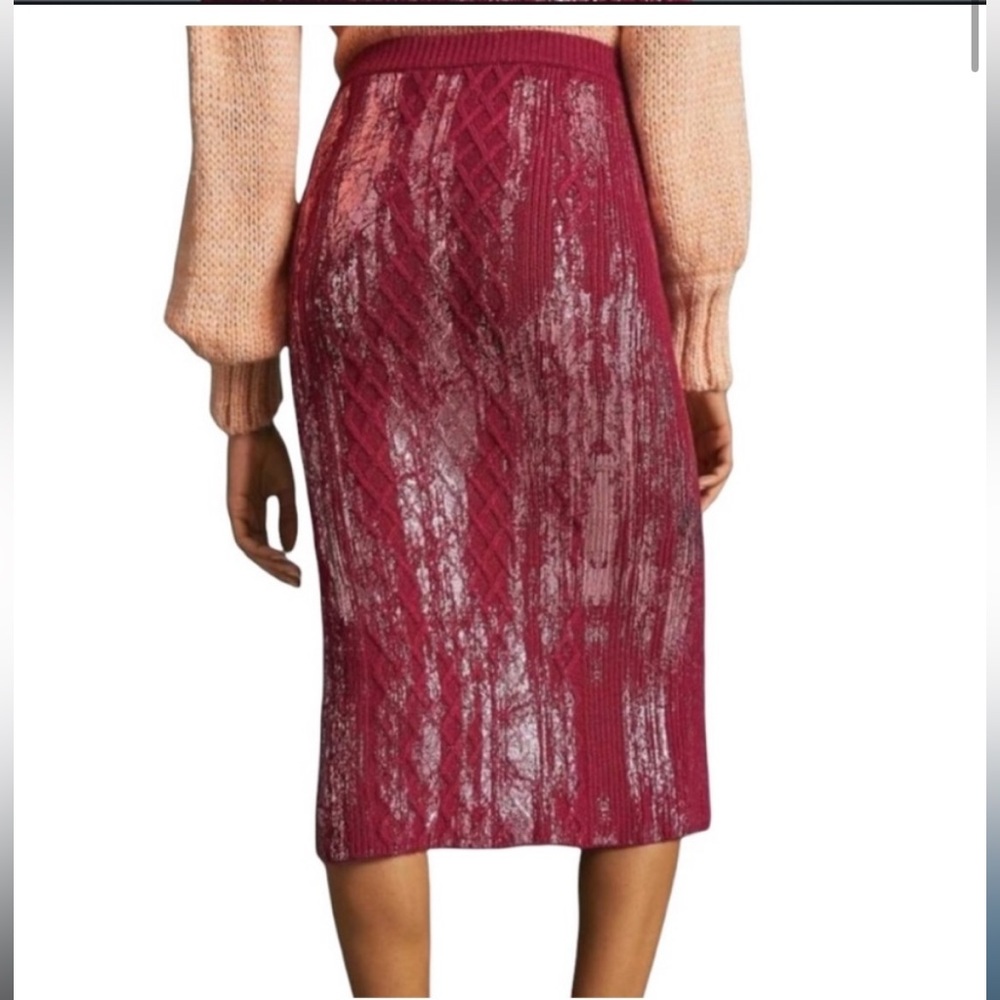 Anthropologie Rue Shimmer Sweater Midi Skirt size XS NWOT